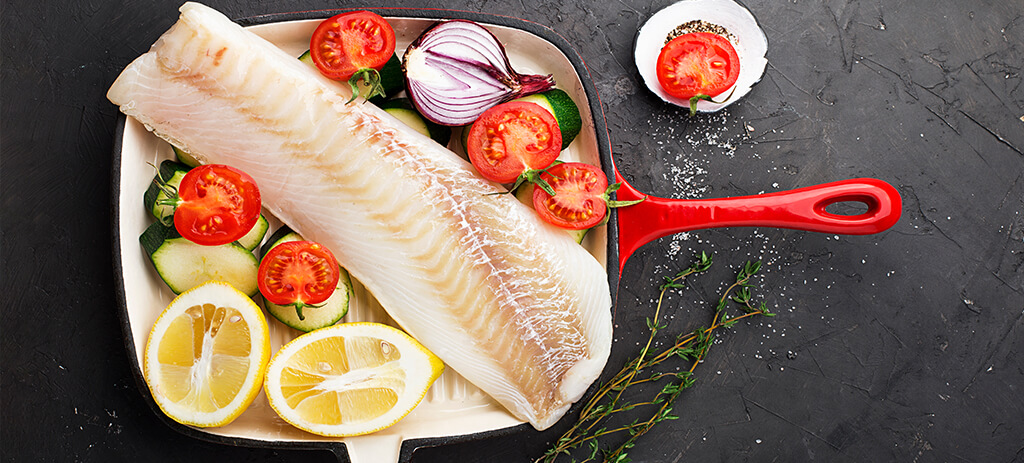 Filet de poisson, courgettes et tomates provençales